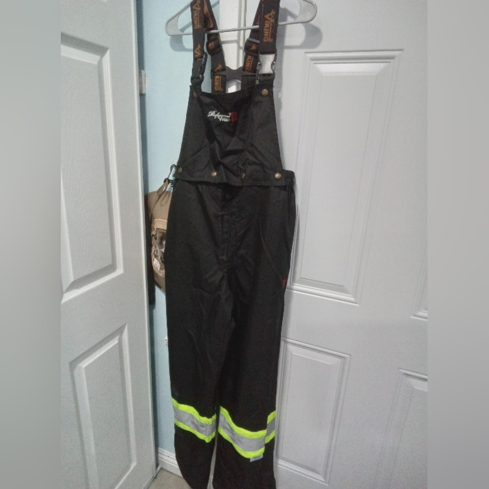 Black Viking Overalls with Adjustable Straps